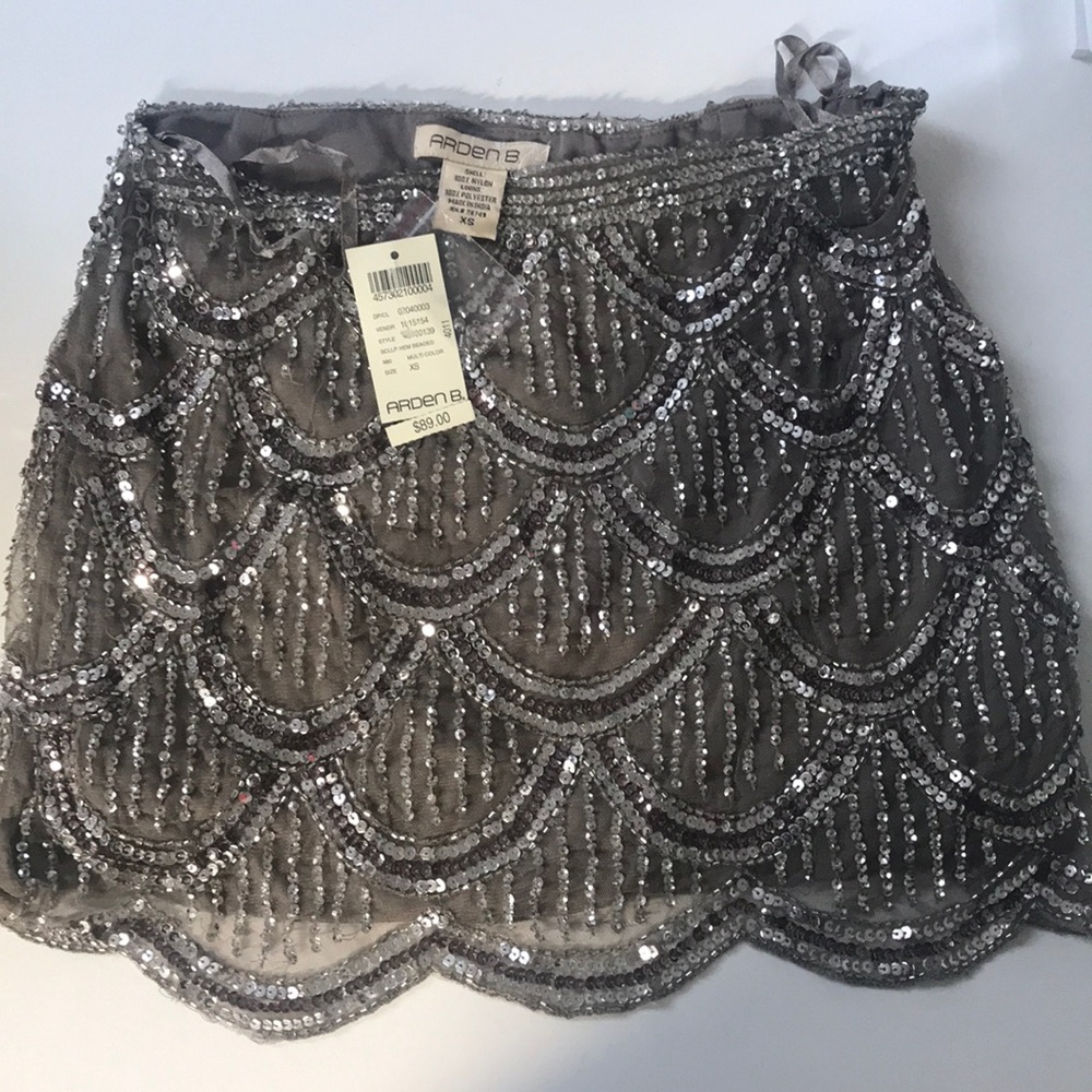 Beaded Mini Skirt